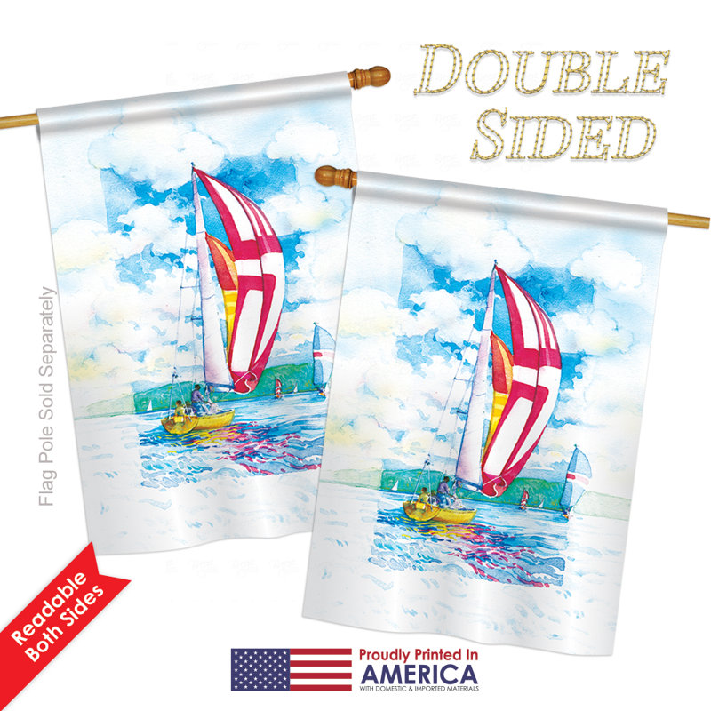 Double Sided Polyester House Flag, 40" H x 28" W