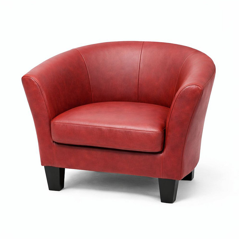 Fauteuil d'appoint en similicuir