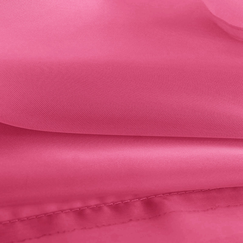 Sheer Window Rod Pocket Curtain Set - 63" Inches Long (2 Panels), Pink