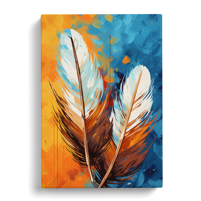 Feather Pop No.2 - Print, 60cm H x 40cm W x 3cm D
