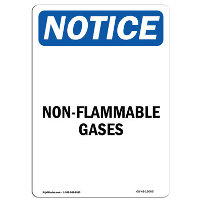 Non-Flammable Gases Sign