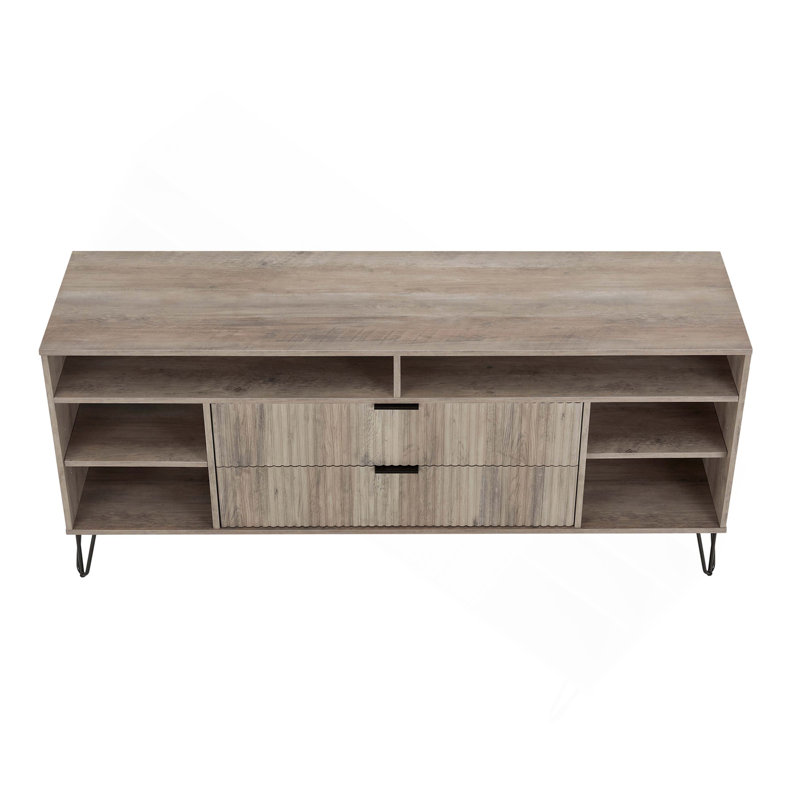 Meuble télé 63 po Dumbo, Gris, H 26,77 po x L 62,99 po x l 17,99 po