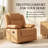 34”W Upholstered Swivel Reclining Rocking Chair-702031717