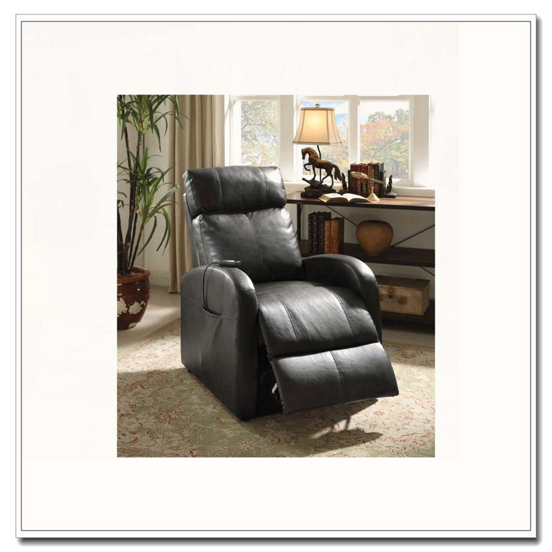 Fauteuil inclinable électrique en cuir synthétique