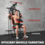 Équipement de gymnastique à domicile, appareil de musculation avec système de poulie, noir