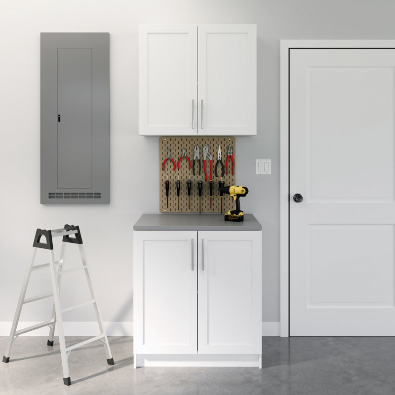 Whiffen Wall Cabinet with Panel Doors 12.75" D x 32" W x 30" H