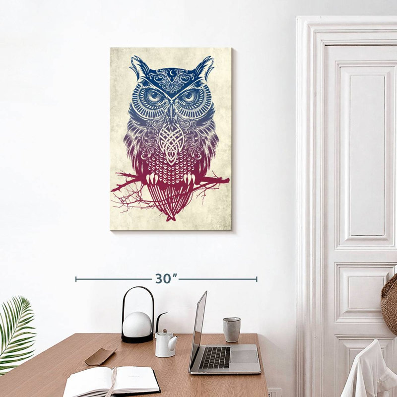 Brampt Warrior Owl, 30" H x 20" W