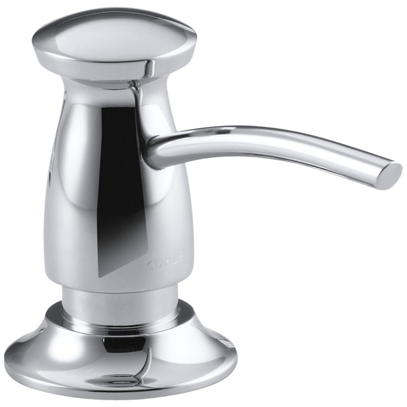 Distributeur de savon/lotion de conception traditionnelle, Chrome poli