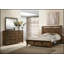 Tête de lit Queen Size en bois rustique vieilli avec pied de lit et banc robustes, mobilier de chambre durable en bois massif