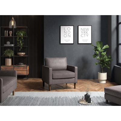 Henry Faux Leather Armchair