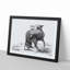 Sketch of a Fox by Jean Bernard - Picture Frame Drawing Print-55619181-55619184