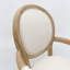 Mickael 45cm H Linen Upholstered King Louis Back Side Chair in Beige