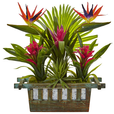 Plante de feuillage artificiel 14" en panier