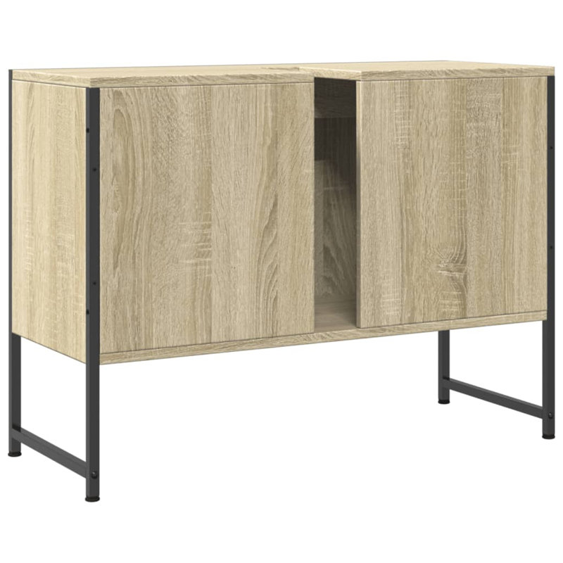 Nivi 80mm Single Bathroom Vanity with Basin, Sonoma Oak