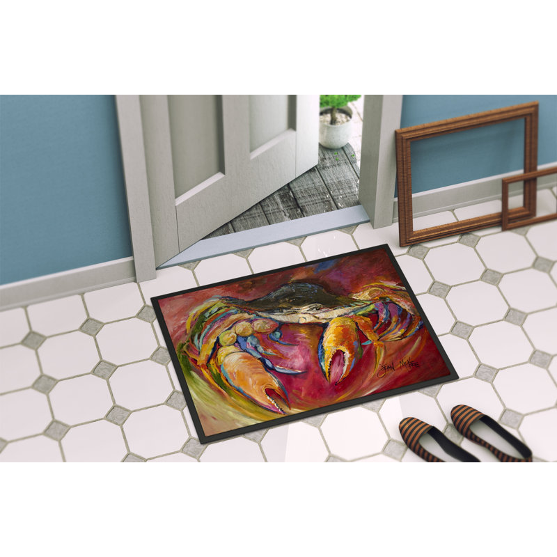 Tapis de porte d’intérieur anti-dérapant crab stars, Rectangle 2 pi x 3 pi
