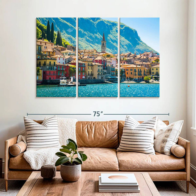 Rorry Varenna Lake, 42" H x 65" W