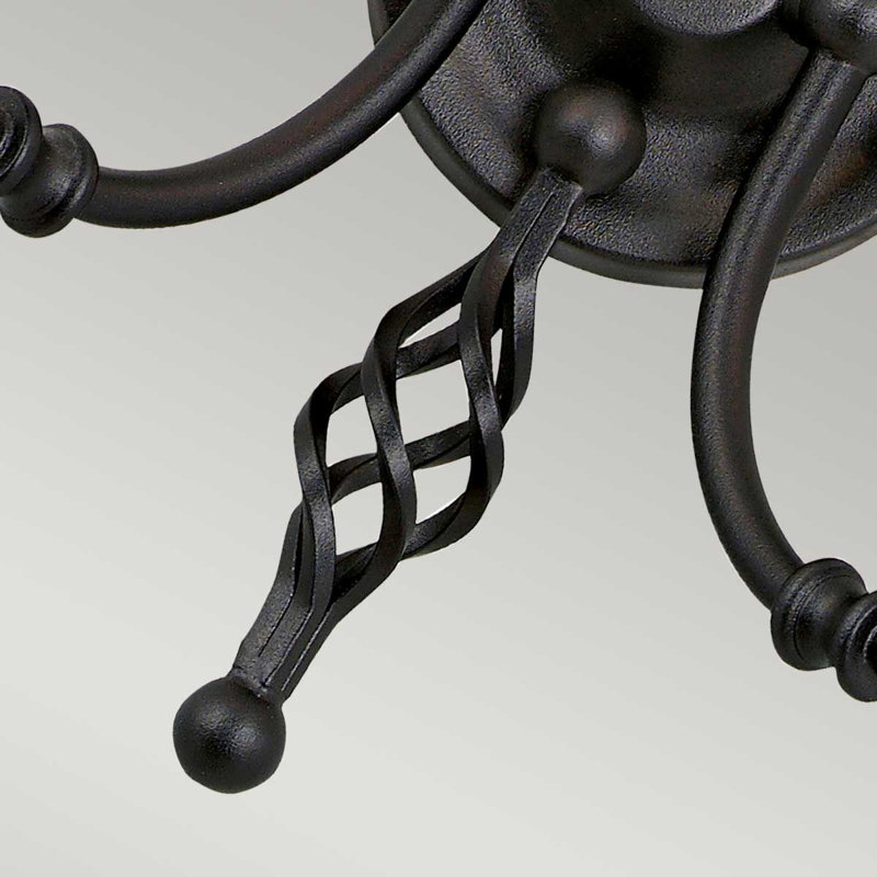 Wannamaker Candle Wall Light, Black