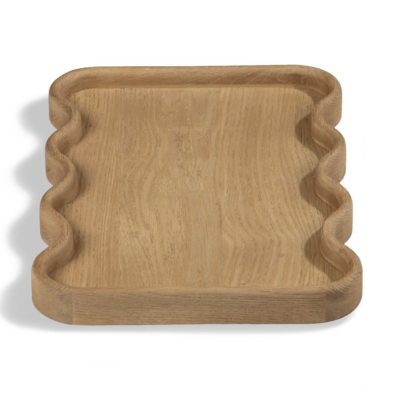 Almandine Solid Wood Tray, 1.5" H x 21.5" W x 15.5" D, Brown