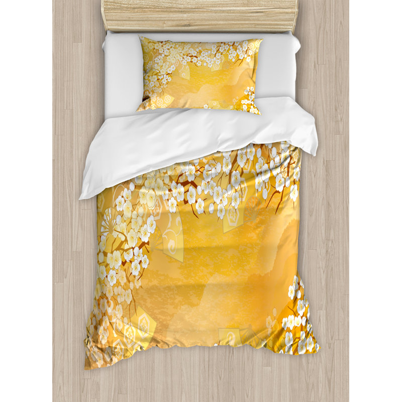 Eclectic Floral Duvet Cover, Twin Duvet Cover + 1 Standard Sham
