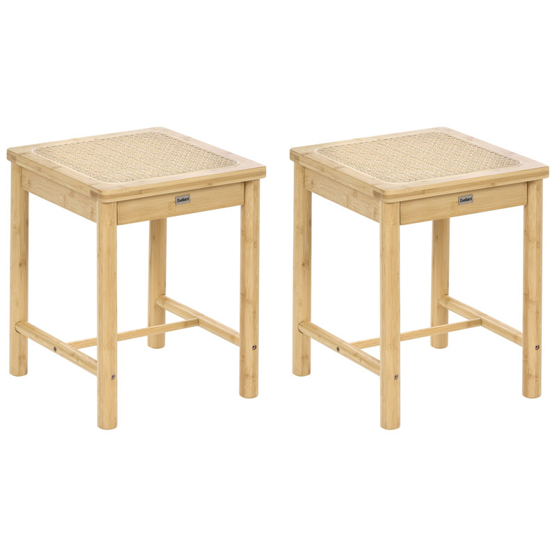 Bamboo / Rattan Accent Stool