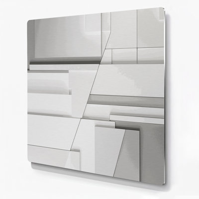 Minimalisme 18, art mural en métal beige