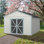 Remise de rangement en bois 12 pi x 16 pi Astoria avec plancher intégré