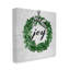 Joy, sentiment, vert, hiver, feuille, couronne, neige, motif gris, surdimensionné, rustique-65639161-65639157