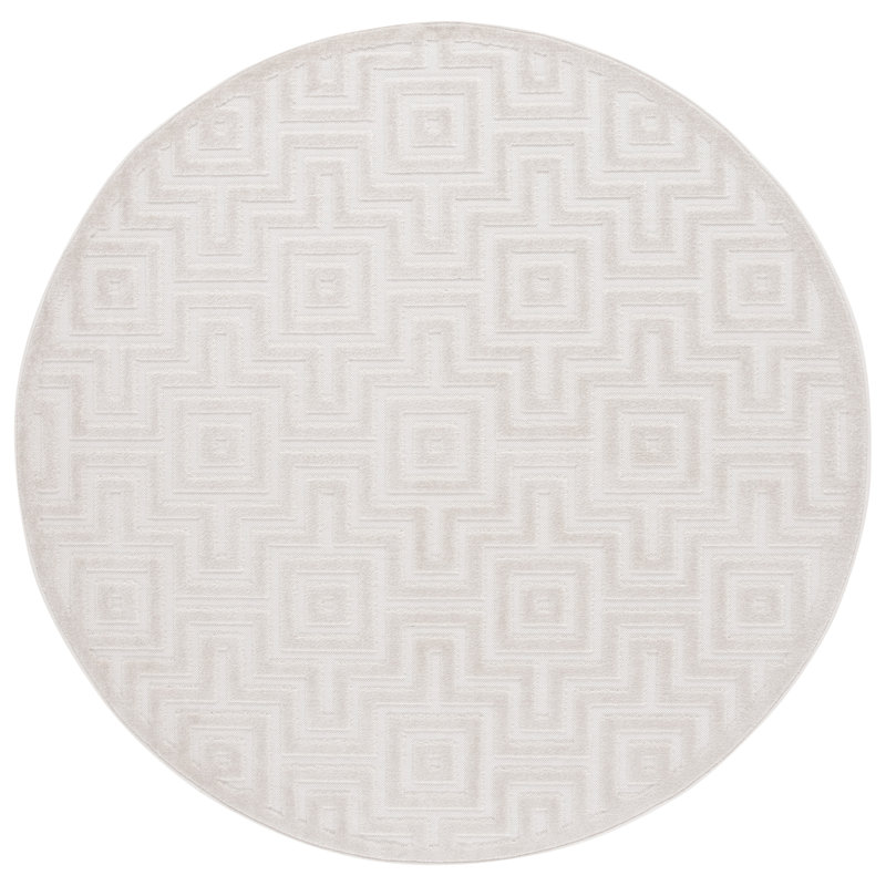 Tapis à motif géométrique Mehjabin Stella, Carré 6 pi 7 po