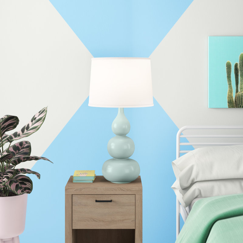 Brankovice Ceramic Table Lamp, Gloss Mist