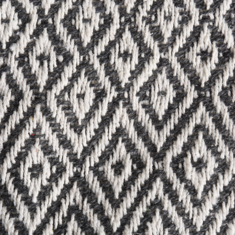 Jeté en coton Dll, Noir