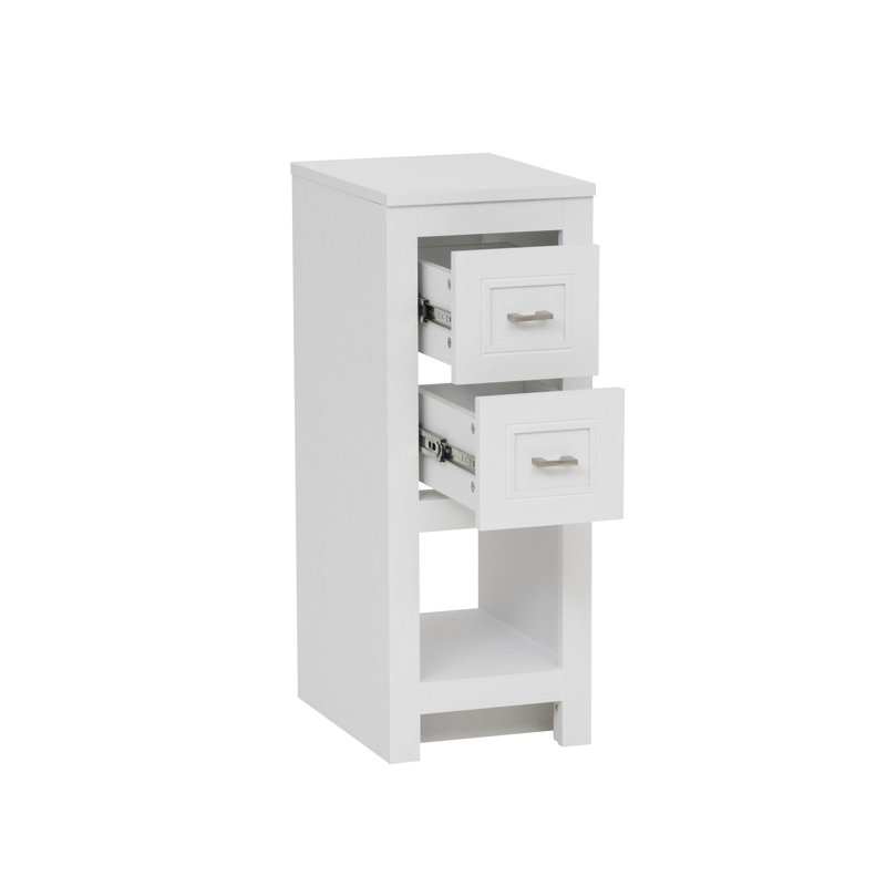 Petite armoire de plancher Stovall, Blanc