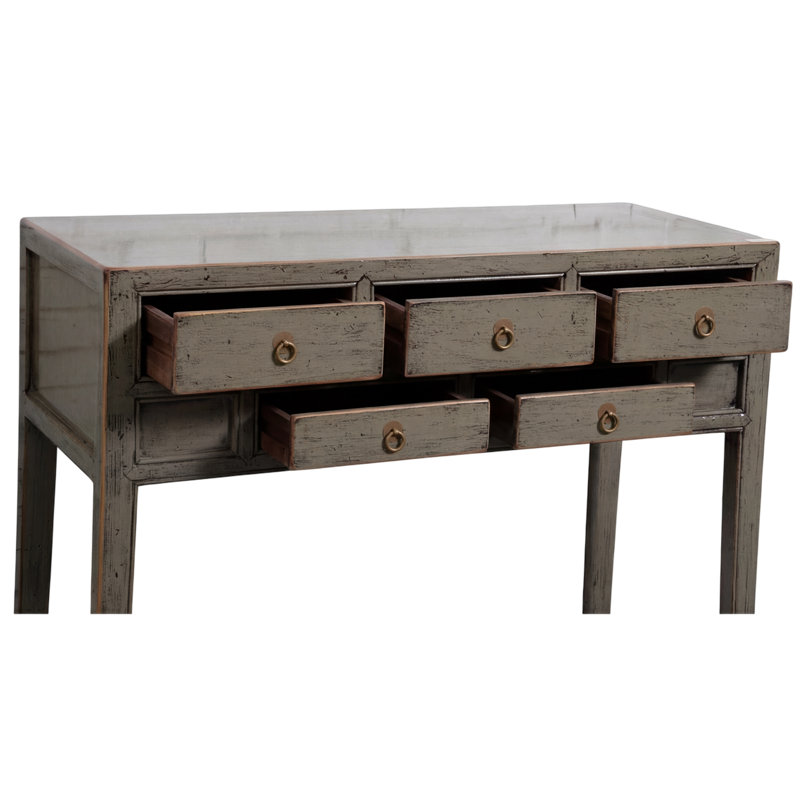 Annegreet 107cm Console Table, Pewter Grey