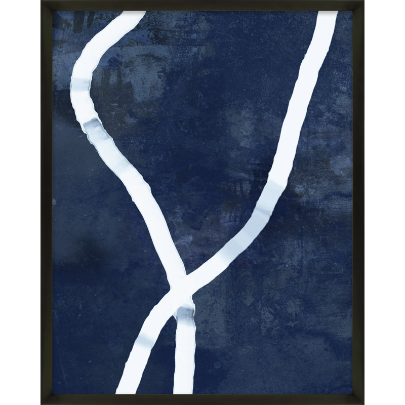 White Rope 5 Painting by Jacques Pilon, Black Wood, 38" H x 30" W x 1.25" D