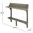 Outdoor Patio Table In Gray - Made From Wood For Balcony Spaces Finish With