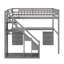 Lit mezzanine double avec deux tiroirs-1028209218