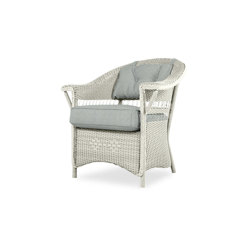 Nantucket Outdoor Dining Armchair, Friendly Flax, Linen