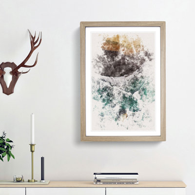 Gold Beach Watercolour - Picture Frame Graphic Art