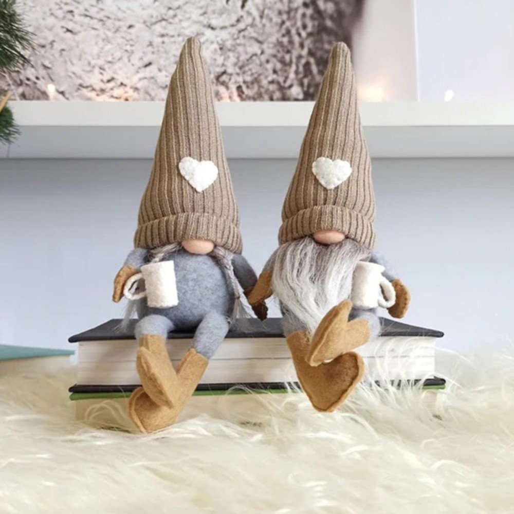2pcs Gnome Christmas Decorations 2023 Faceless Doll Merry
