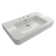 BOCCHI Parma 19.69'' Fireclay Rectangular Bathroom Sink with Overflow