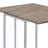 Weathered Oak & Chrome Finish Accent Table