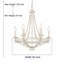Lustre perlé de style empire à 6 lumières Speier-602237158