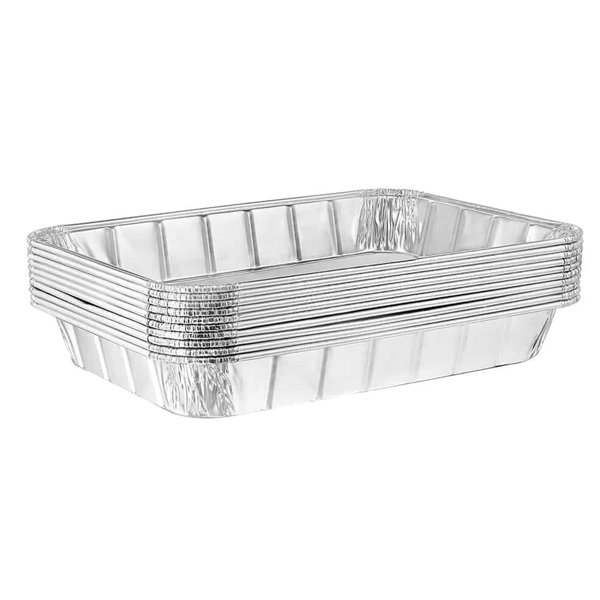 Nicole Fantini's Aluminum 16x11-x3/4 Inches Cookie Sheet Baking Pans: Disposable Aluminum Foil Trays Ideal for Brownie, Coffee Cakes, Side Dishes : 15