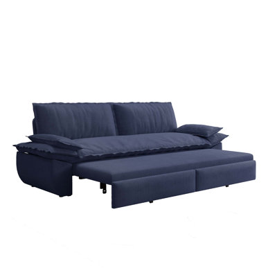 73.2" Queen Pull Out Sofa Bed,3-in-1 Convertible Sleeper Sofa,Multi-Functional Corduroy Loveseat Bed