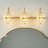 Neven 3 -Light Glass Globe Vanity Light Under the Mirror