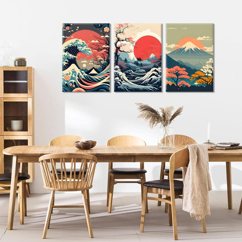 3 Piece Wrapped Canvas Wall Art, 40cm H x 30cm W