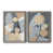 Toile avec cadre gris