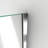 DreamLine Unidoor Plus 56.5 - 57 inch W x 72 inch H Frameless Hinged Shower Door in Chrome-121735855-122534134