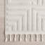 Clennie Geometric Maze Tasseled Area Rug-1655922315