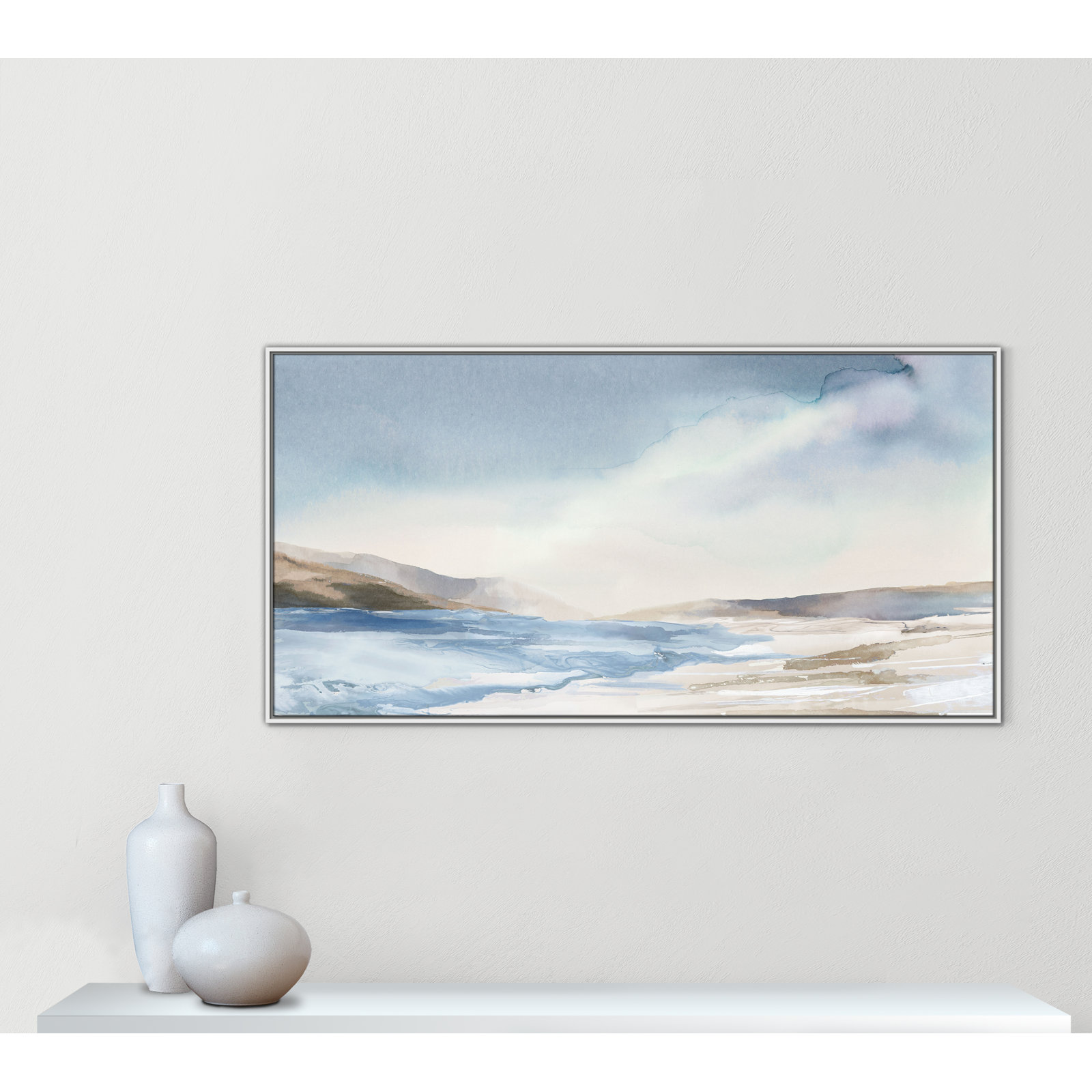 Mystic Shores Print by Mystic Shores, 31.5" H x 61.5" W, White