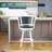 Swivel Upholstered Counter Stool with Solid Wood Frame-820862595-814318229